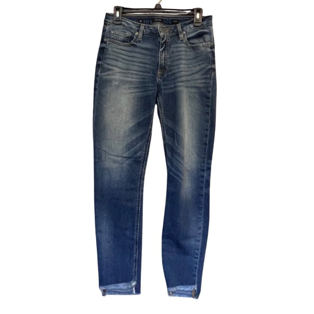 Miss Me Skinny Blue hi-lo Step Hem Ankle Size 30 Jeans